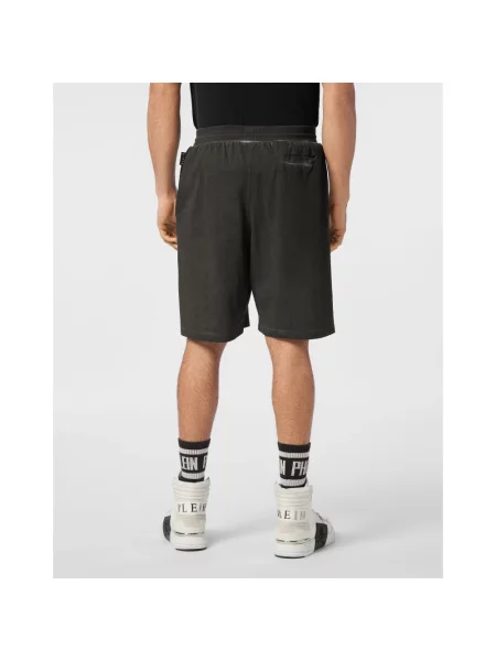 Szorty Philipp Plein do biegania czarne