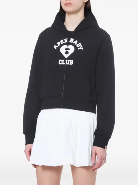 Hanorac cu glugă Apee™ By *a Bathing Ape® cu imagine negru