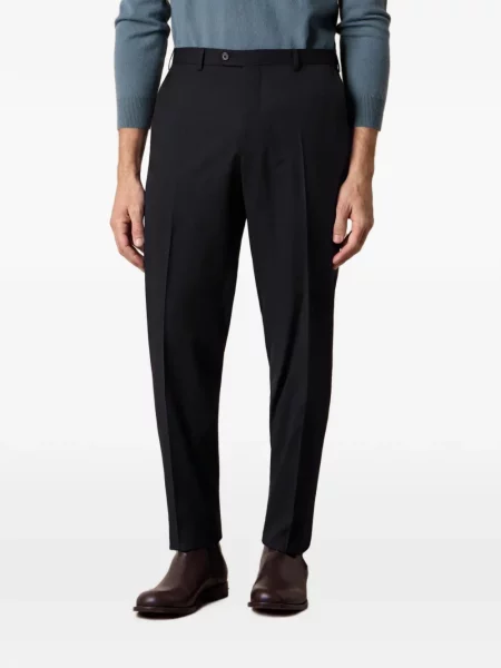 Vilnonės kelnės Brooks Brothers be kulniuko juoda