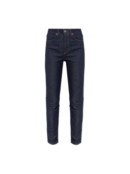 Jeansy Dolce And Gabbana z logo niebieskie