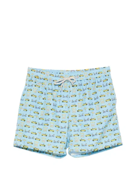 Slip de baie Mc2 Saint Barth cu imagine cu cordon albastru