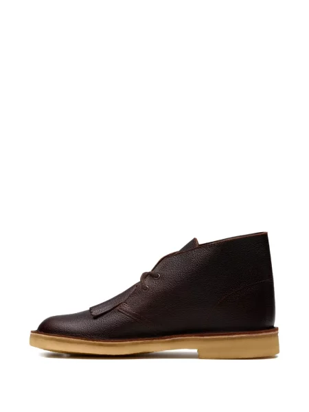 Кожени боти Clarks Originals кафяво