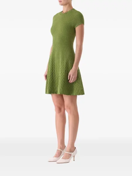 Rochie mini Jason Wu Collection tricotate verde