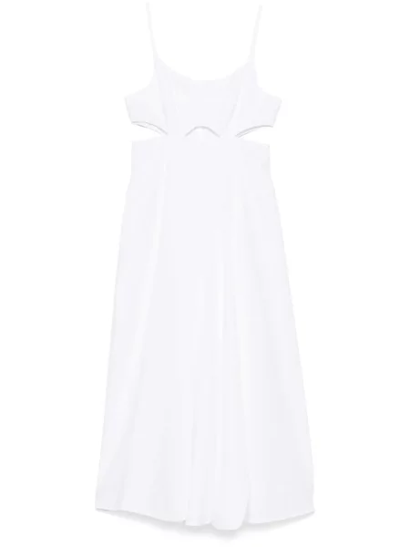 Rochie midi Victoria Beckham până la genunchi de costum alb
