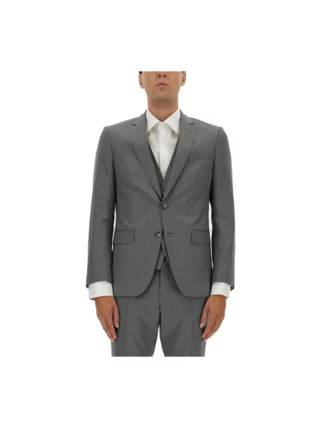Garnitur Boss wełniany szary