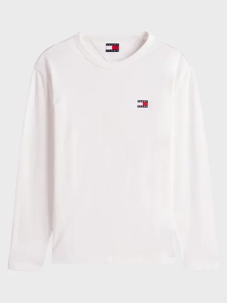 Лонгслів Tommy Jeans білий