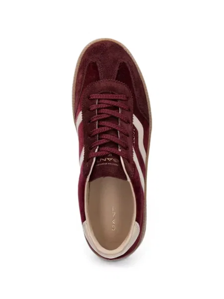 Sneakerși Gant din piele de căprioară cu platformă roșu