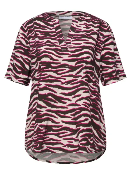 STREET ONE Halenka pink offwhite černá