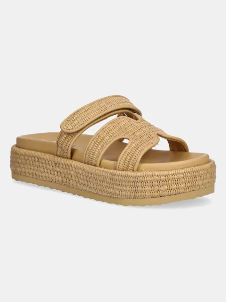 Steve Madden papuci Bigmissile femei cu platforma bej