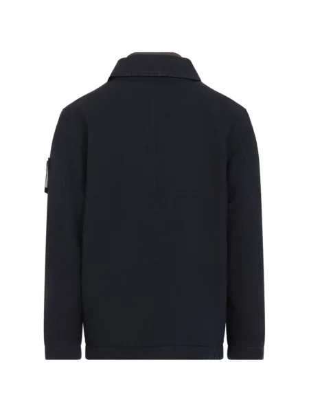Geacă Stone Island cu strasuri albastru