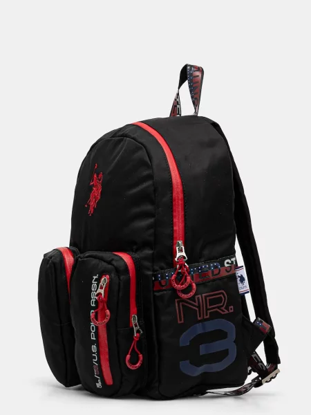 Большой рюкзак U.s. Polo Assn. с аппликацией черный