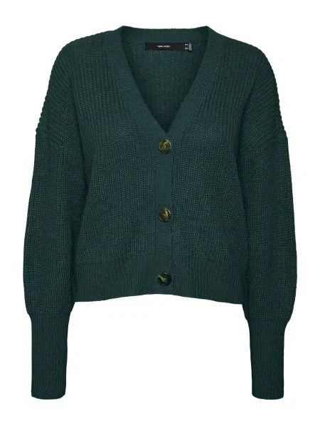 VERO MODA Geacă tricotată VMLEA închis verde