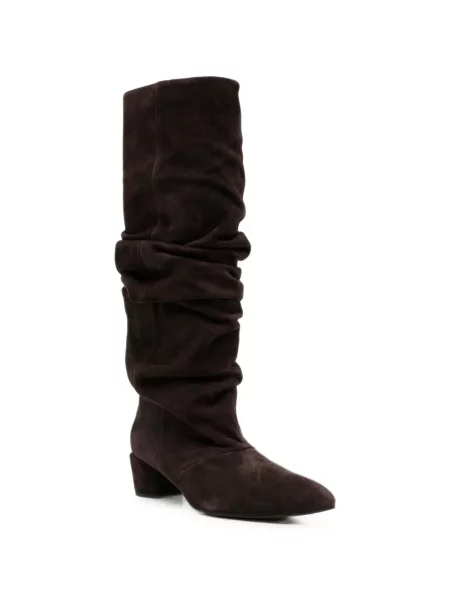 Botine Liska din piele de căprioară maro