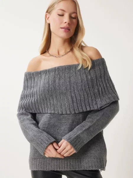 Pulover Happiness İstanbul gri