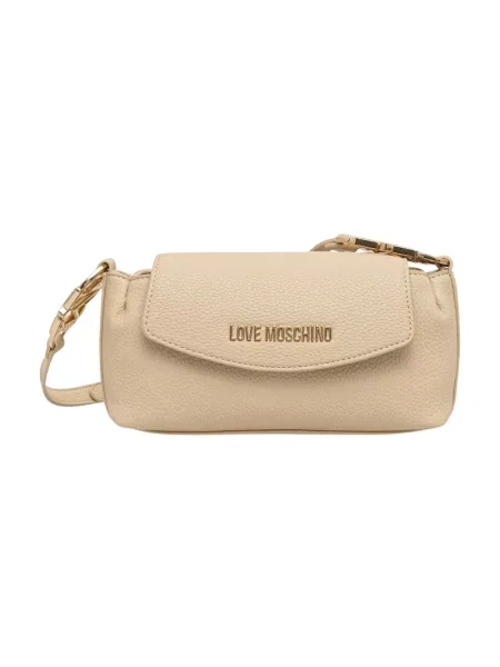 Love Moschino torebka crossbody z imitacji skóry beżowa