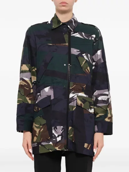 Palton Kenzo cu imagine cu model camuflaj albastru