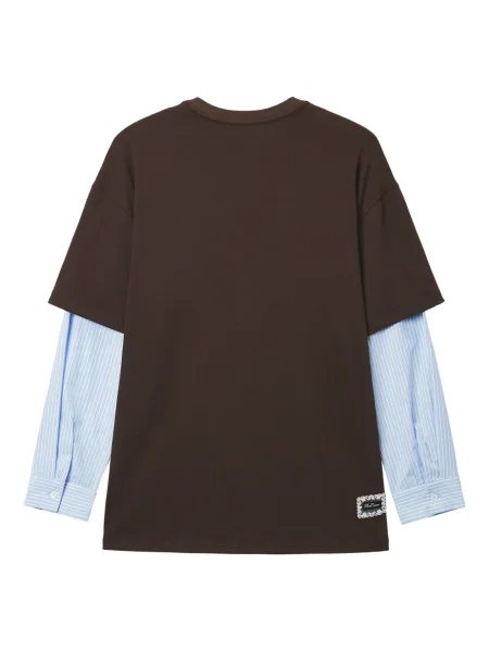 Tricou Mini Cream cu dungi maro