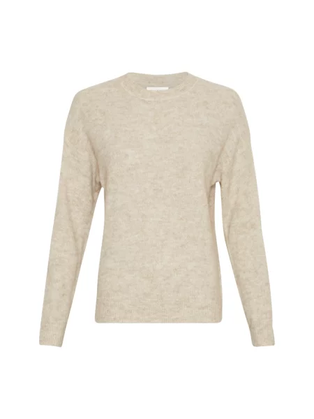 Sweter Moss Copenhagen w kolorze melanż beżowy