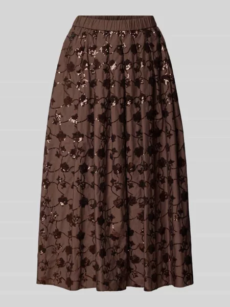 Spódnica midi rozkloszowana z czystej bawełny Weekend Max Mara