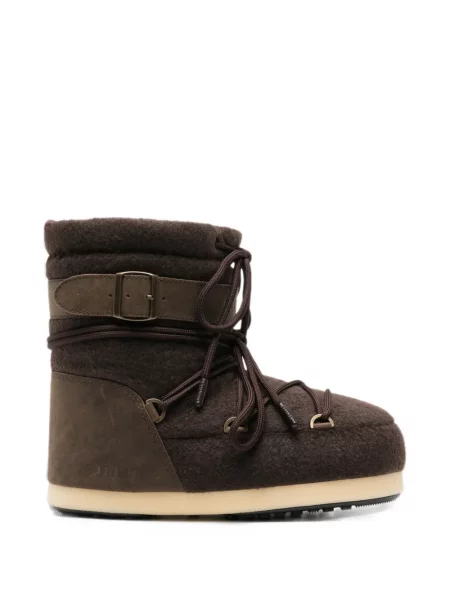 Nubuck μποτάκια Moon Boot καφέ