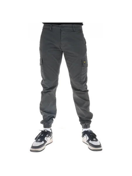 Pantaloni cargo Lyle & Scott gri