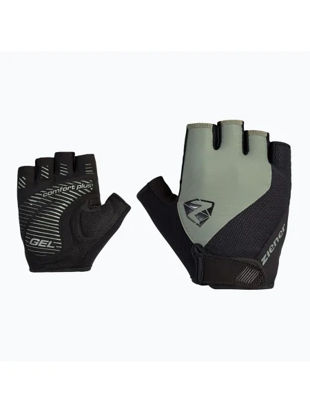 Férfi Ziener MTB Collby Gel zöld kő kerékpáros kesztyű. Méret: fekete