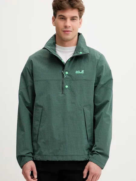 Jack Wolfskin prechodná bunda pánska Find The Wild zelená