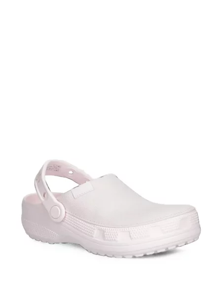 Saboți Crocs slingback clasici din canvas roz