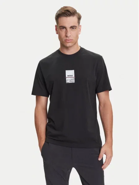 BOSS T-Shirt Photoprint czarny