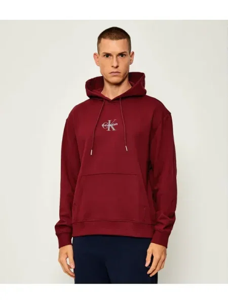 Calvin Klein Jeans Hanorac Terry bordo