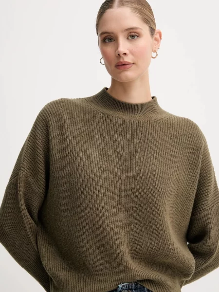 Светр із додаванням вовни OUI гольф зелений