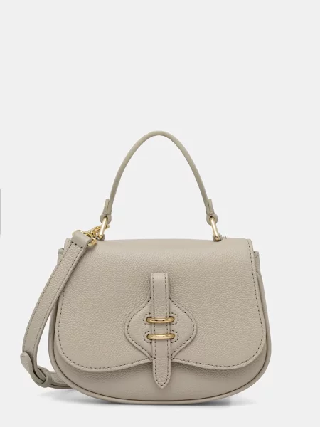 Coccinelle geantă crossbody pentru femei din piele bej