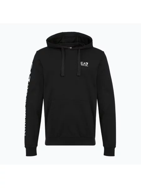 Hanorac cu glugă Ea7 Emporio Armani alb