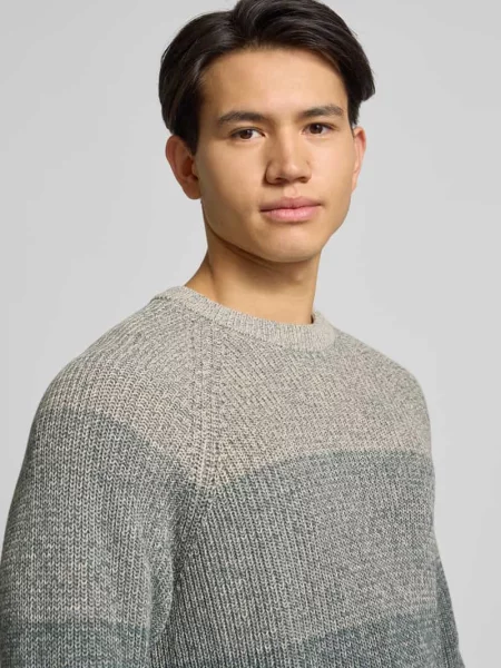 Sweter z dzianiny o kroju relaxed fit z czystej bawełny model ‘BIRK’ Only & Sons