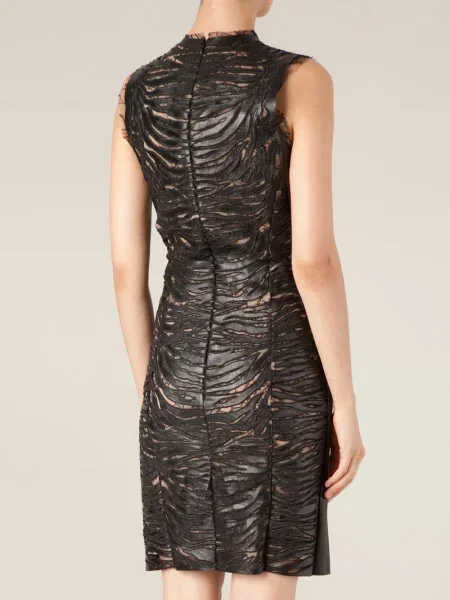 Rochie Alexandre Vauthier din dantelă de costum negru