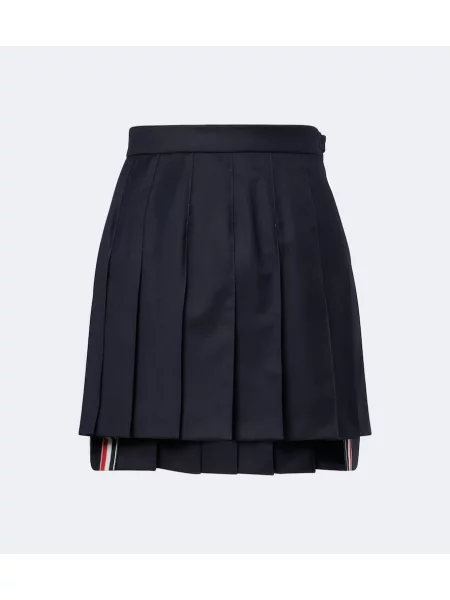 Vlněné sukně Thom Browne modré