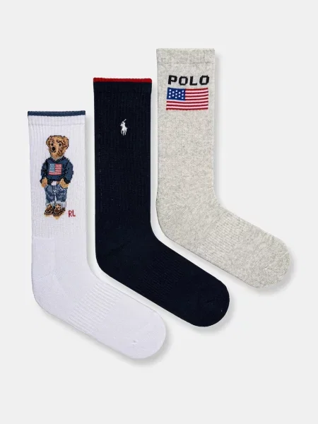 POLO RALPH LAUREN Șosete alb