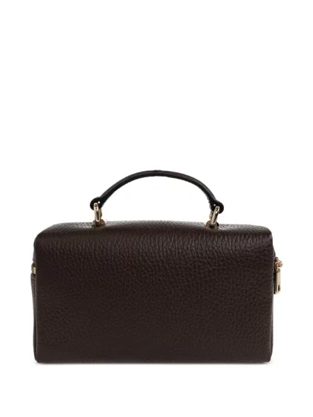 Δερμάτινη τσάντα Furla καφέ