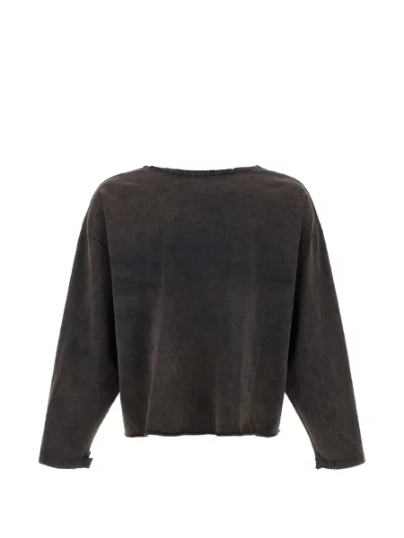 Lung tricou Second/layer cu imagine negru