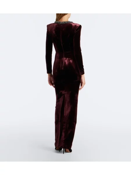 Rochie Roland Mouret de catifea violet