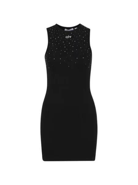 Rochie Off-white de costum cu nervuri alb
