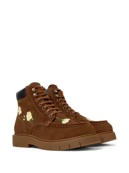 Botine Camper cu model floral maro