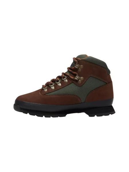 TIMBERLAND Bocanci cu șireturi maro închis / bazalt gri