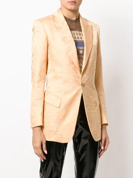 Květinové žakárové sako Jean Paul Gaultier Pre-owned růžové