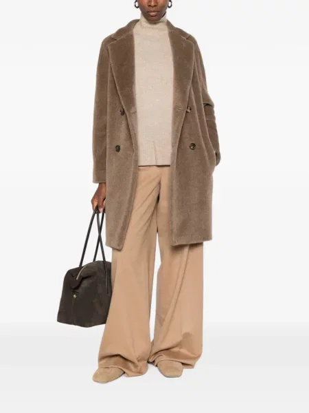 Palton 's Max Mara cu două rânduri de nasturi maro