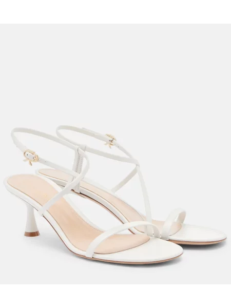 Sandale Gianvito Rossi din piele alb