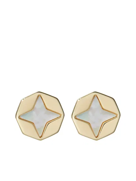 Cercei Tory Burch cu perle auriu