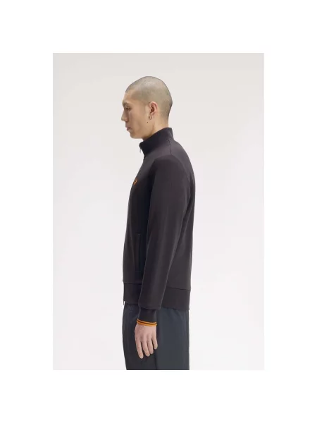 Mikina na zips Fred Perry sivá