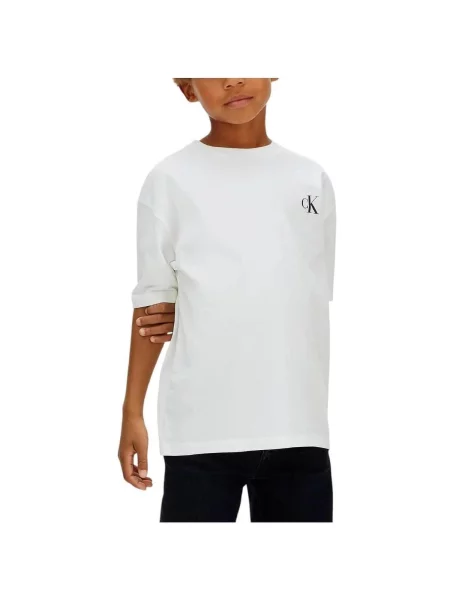 Gyerek póló Calvin Klein Jeans fehér