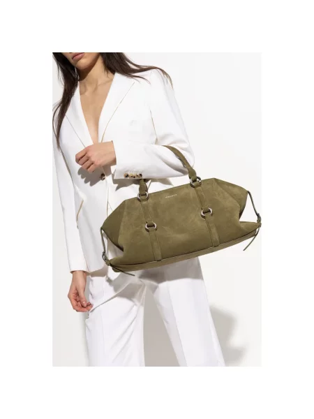 Torebka Alexander Mcqueen skórzana zielona